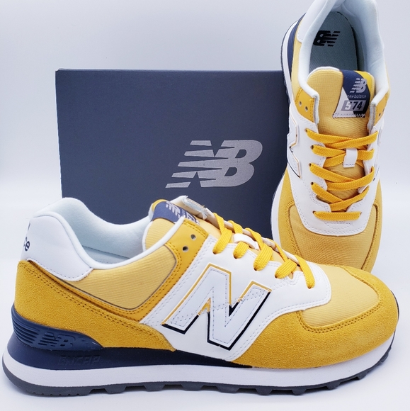 new balance 574 split sail yellow